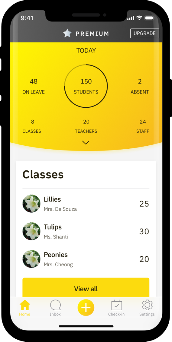 Class dashboard