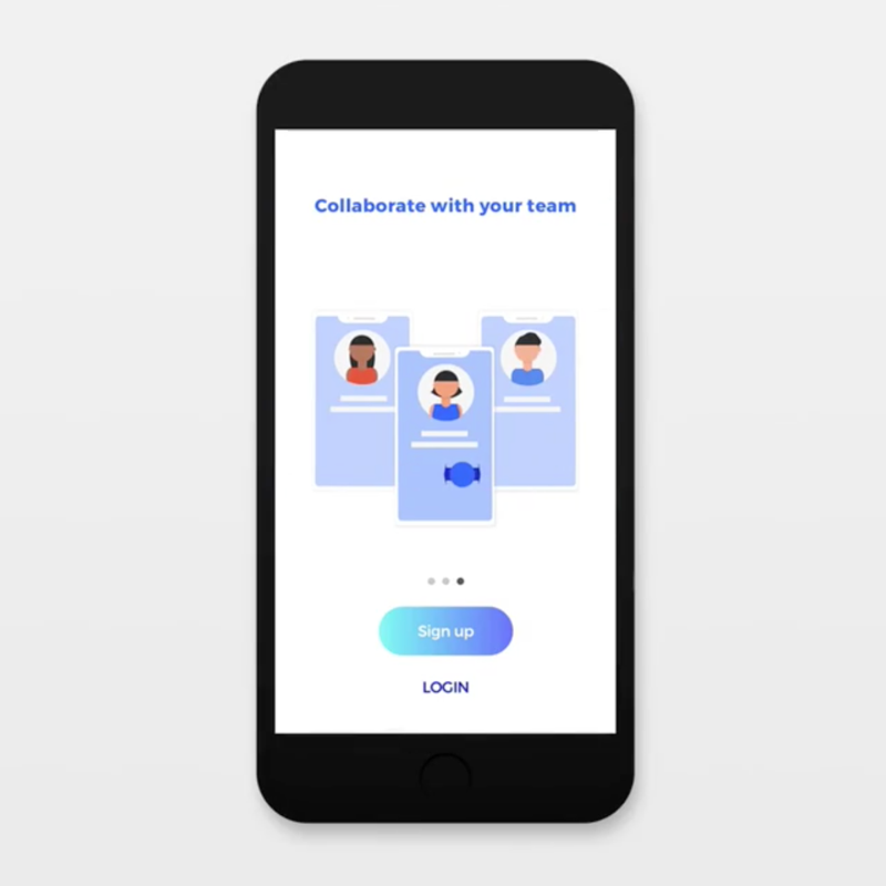 Onboarding slider animation